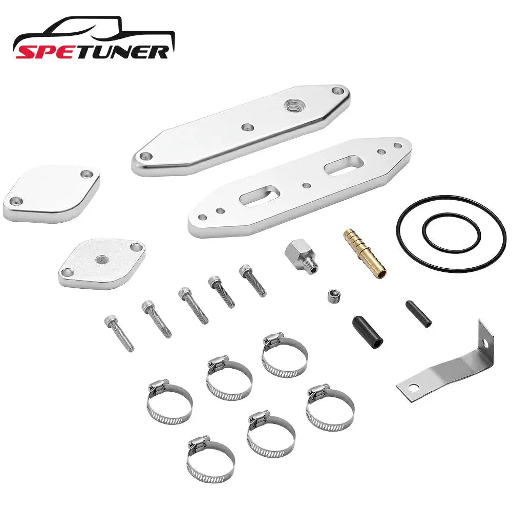 EGR Delete Kit For 2020+ Ford 6.7L Powerstroke Diesel w/Coolant Bypass Black|SPETUNER-12