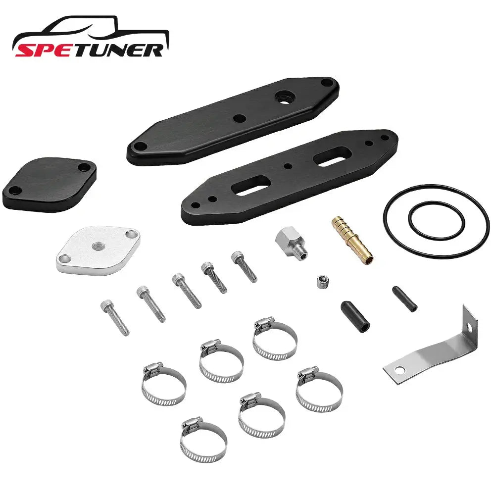 EGR Delete Kit For 2020+ Ford 6.7L Powerstroke Diesel w/Coolant Bypass Black|SPETUNER-1