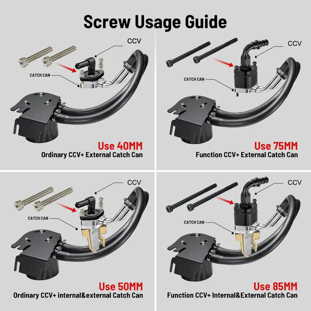 Upgraded 2011+ Ford 6.7L Powerstroke CCV Reroute/Delete w/Catch Can Internal&External Kit|SPETUNER-888