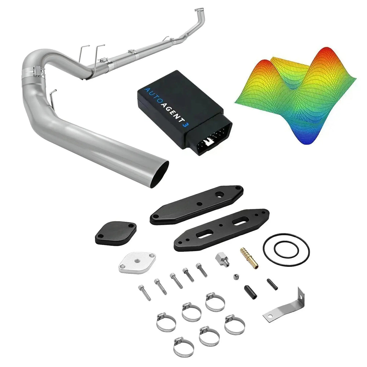 DPF/DEF/EGR All-in-One Delete Kit with EZ LYNK AUTOAGENT 3 for 2020-2024 Ford 6.7L Powerstroke F250 F350 F450 SPEtuner