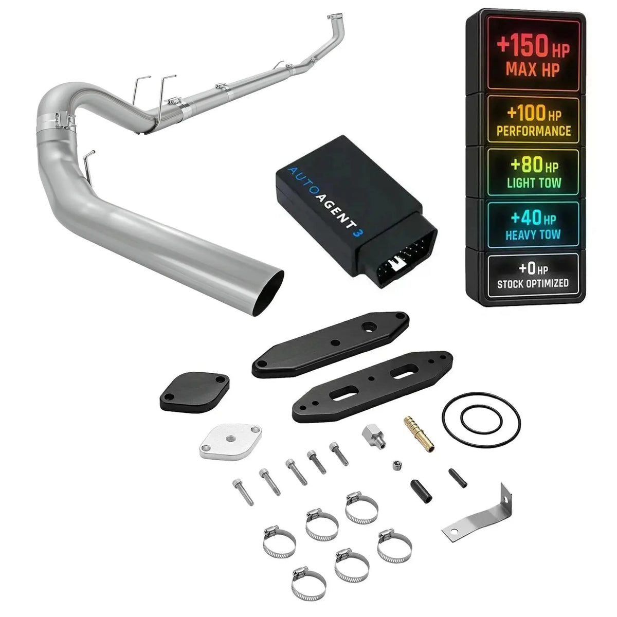 DPF/DEF/EGR All-in-One Delete Kit with EZ LYNK AUTOAGENT 3 for 2020-2024 Ford 6.7L Powerstroke F250 F350 F450 SPEtuner