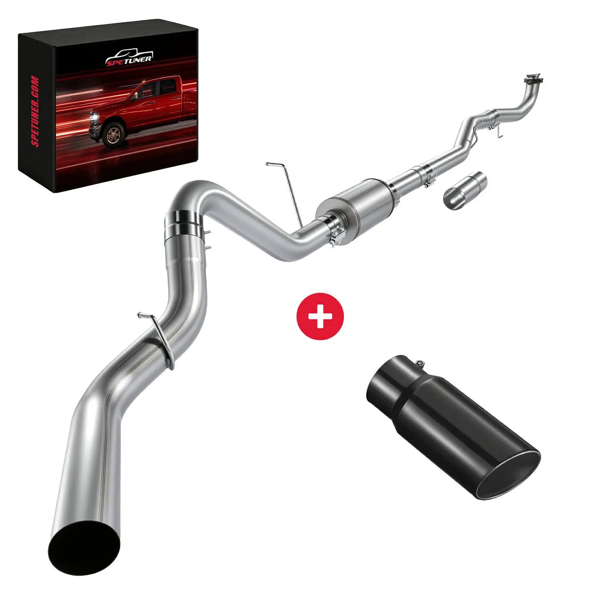 4"/5" 2017+ L5P 6.6 Duramax DPF Delete Race Exhaust Pipe Chevy GMC SPETUNER
