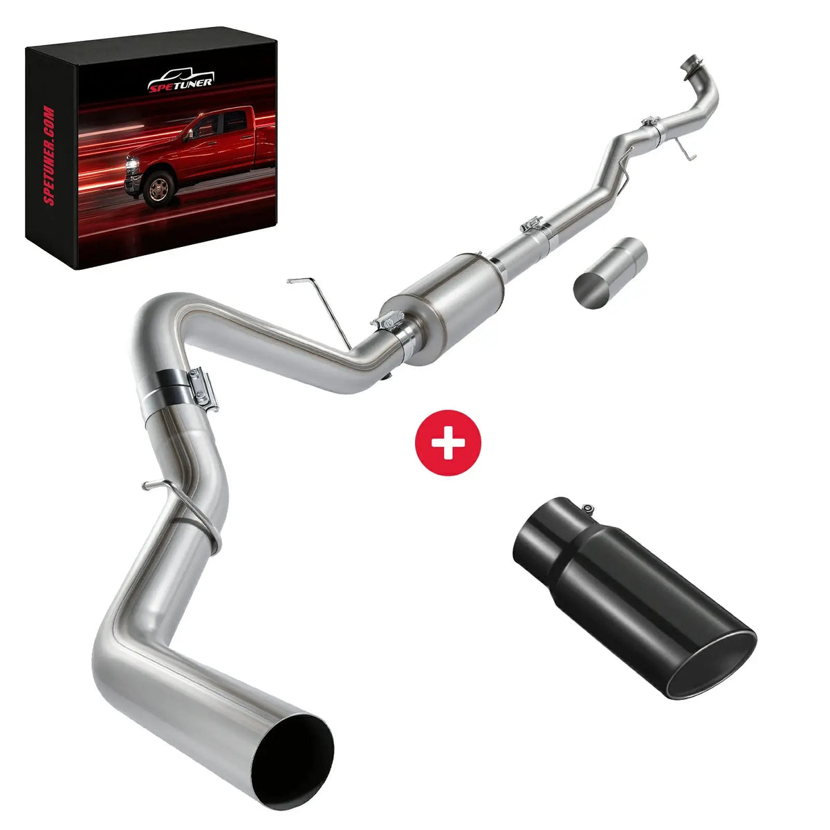 4"/5" 2017+ L5P 6.6 Duramax DPF Delete Race Exhaust Pipe Chevy GMC SPETUNER