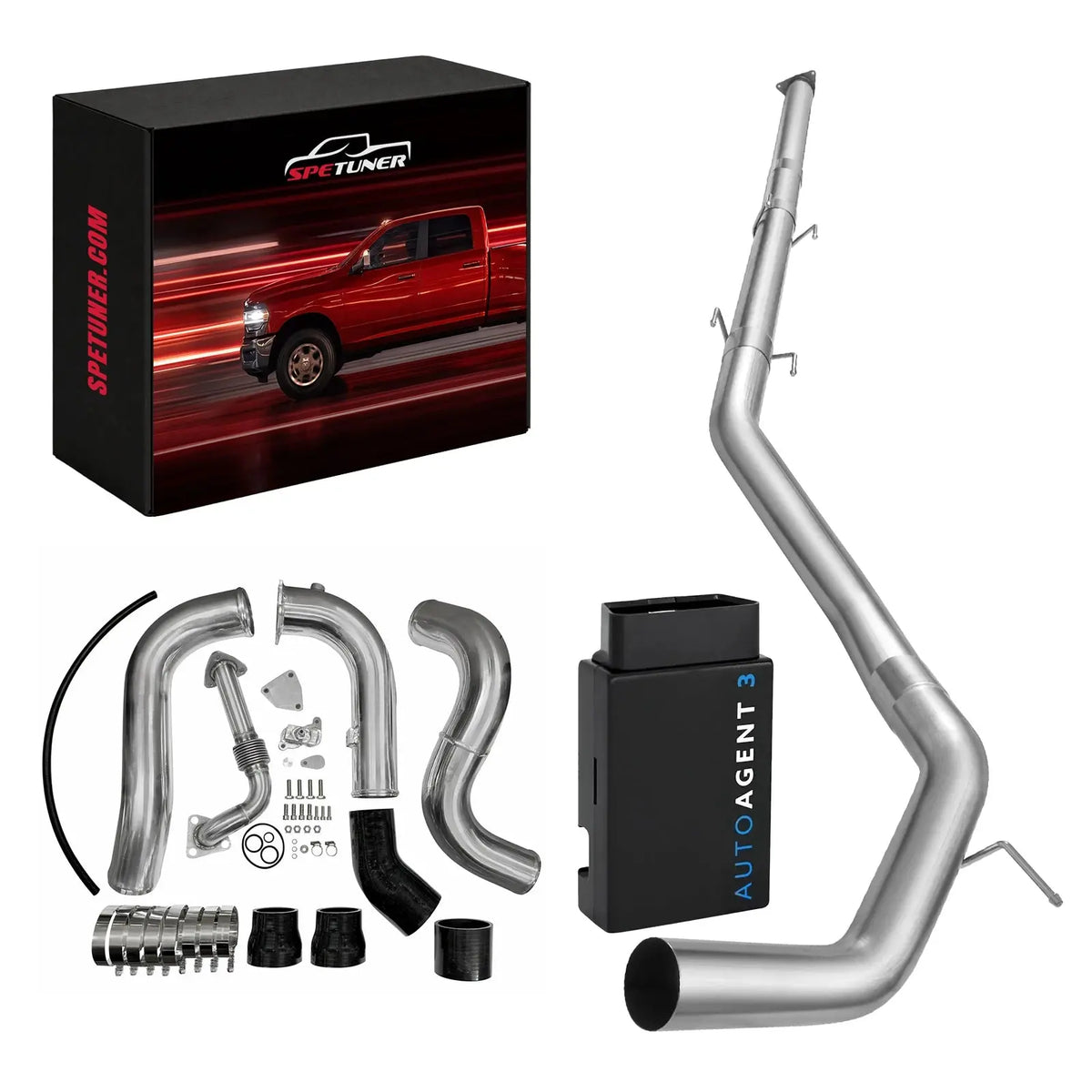 DPF/EGR/DEF Delete Kit 2016-2019 Nissan Titan 5.0L Cummins All-in-One Kit, Only Tuner Device / EGR Delete Kit+Hot Side Intercooler Piping Kit+UP-Pipe /