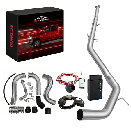 DPF/EGR/DEF Delete Kit 2016-2019 Nissan Titan 5.0L Cummins All-in-One Kit, Tuner Device + SOTF Tune / EGR Delete Kit+Hot Side Intercooler Piping