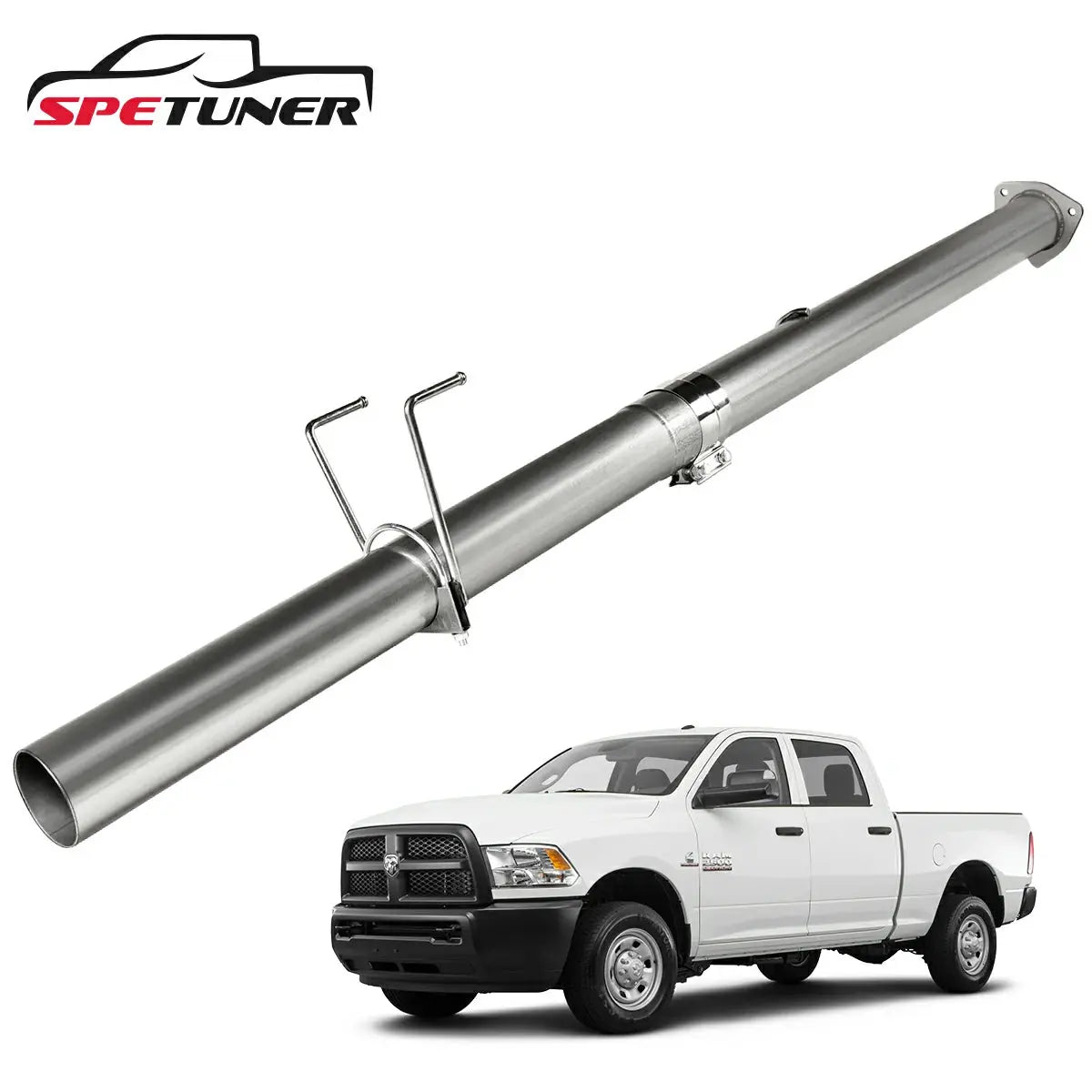 4''/5'' 2013-2018 6.7 Cummins DPF Delete Race Pipe Dodge Ram 2500/3500|SPETUNER