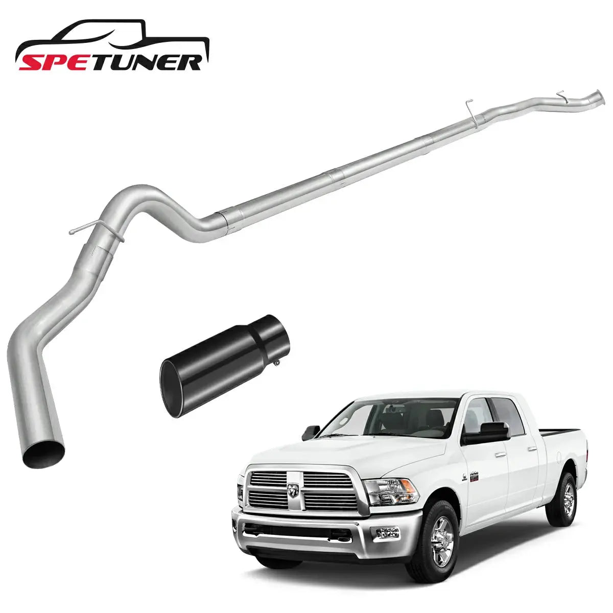 4" /5" 2010-2012 6.7 Cummins DPF Delete Race Pipe | Dodge Ram 2500/3500|SPETUNER-3