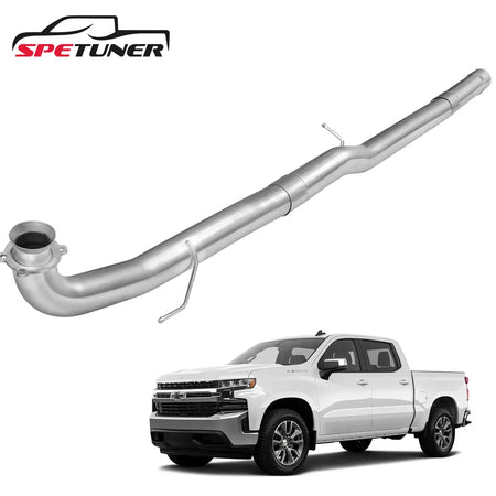 4"/5" 2017+ L5P 6.6 Duramax DPF Delete Race Pipe Chevy GMC|SPETUNER-1