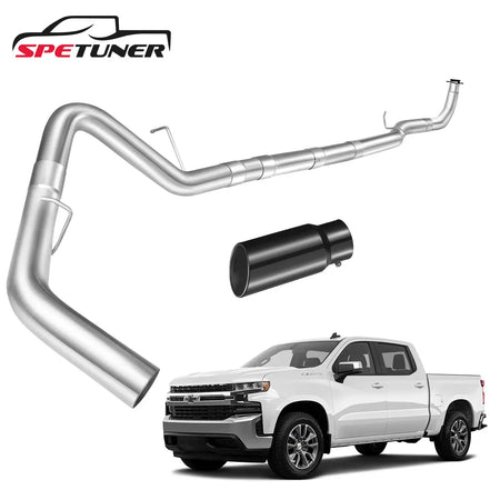 4"/5" 2017+ L5P 6.6 Duramax DPF Delete Race Pipe Chevy GMC|SPETUNER-2