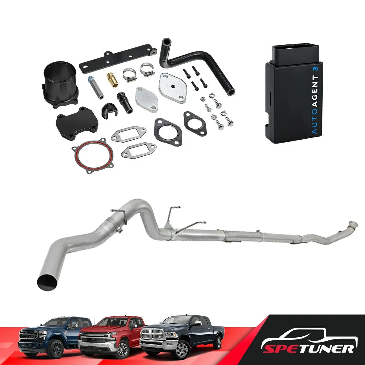 DPF/DEF/EGR Delete for 2013-2018 6.7L Cummins 2500 3500 All-in-One Kit SPETUNER