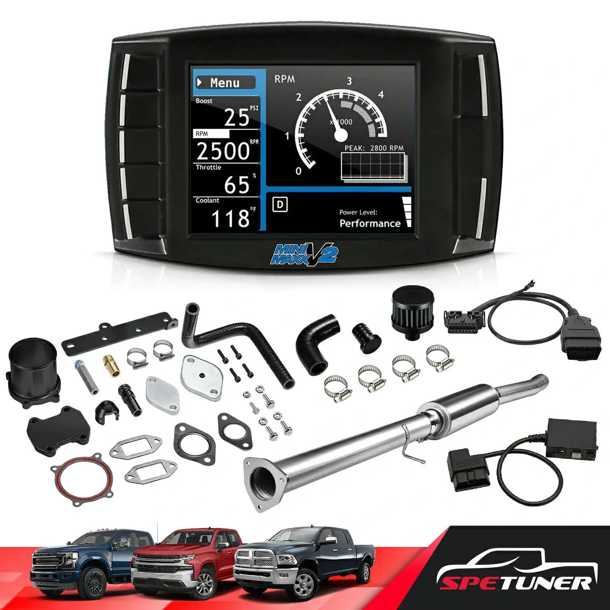 EGR/DPF/CCV/DEF Delete for 2013-2018 6.7L Cummins All-in-One Kit SPETUNER