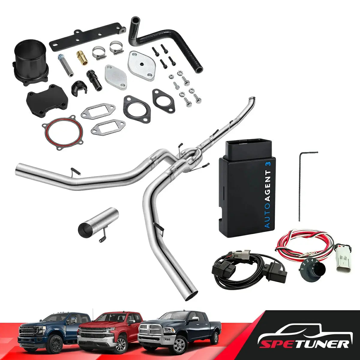 DPF/DEF/EGR Delete for 2013-2018 6.7L Cummins 2500 3500 All-in-One Kit SPETUNER