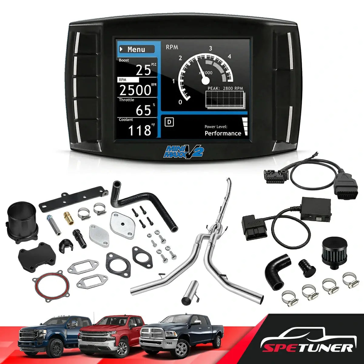 EGR/DPF/CCV/DEF Delete for 2013-2018 6.7L Cummins All-in-One Kit SPETUNER