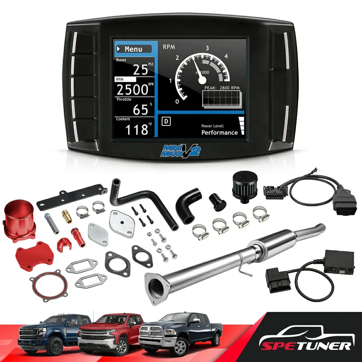 EGR/DPF/CCV/DEF Delete for 2013-2018 6.7L Cummins All-in-One Kit SPETUNER