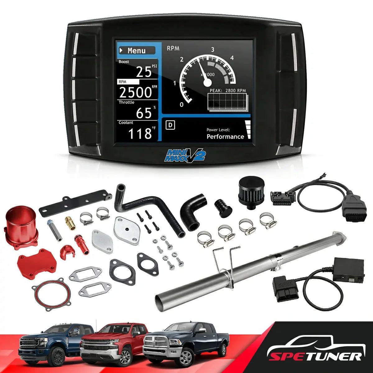 EGR/DPF/CCV/DEF Delete for 2013-2018 6.7L Cummins All-in-One Kit SPETUNER