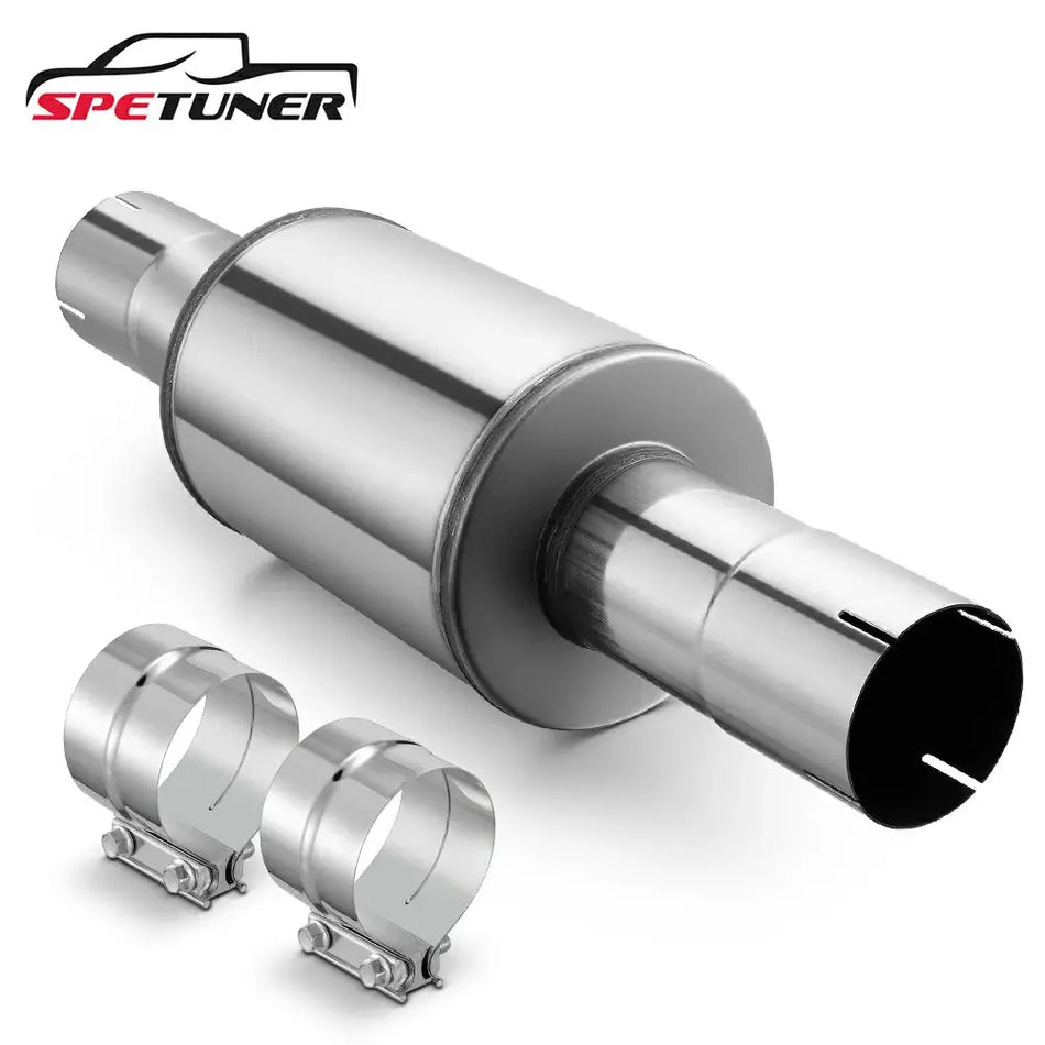 4''/5'' Stainless Steel Diesel Exhaust Muffler for Dodge Ram Duramax Powerstroke SPETUNER