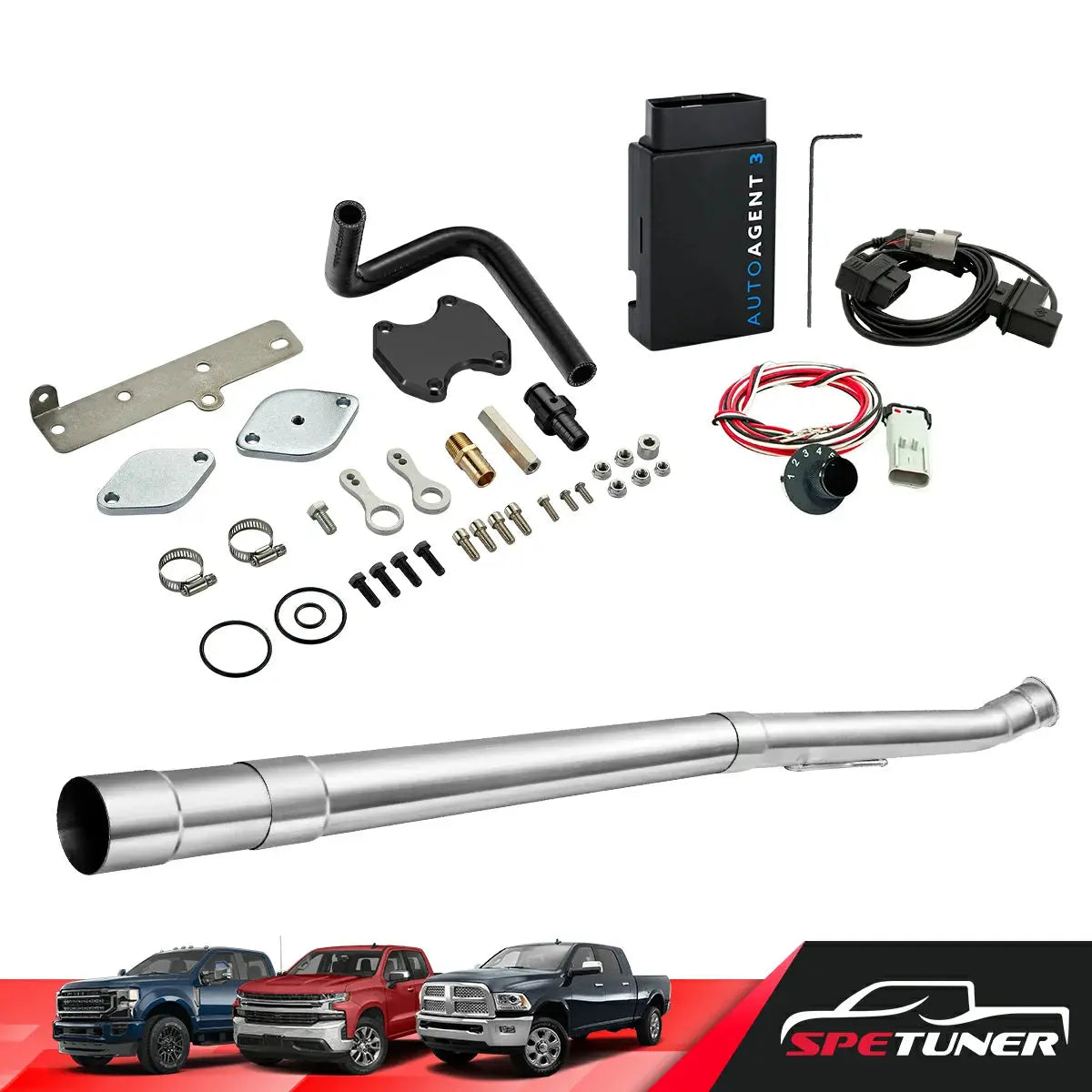 DPF/DEF/EGR Delete for 2019-2021 6.7L Cummins 2500 3500 All-in-One Kit SPETUNER