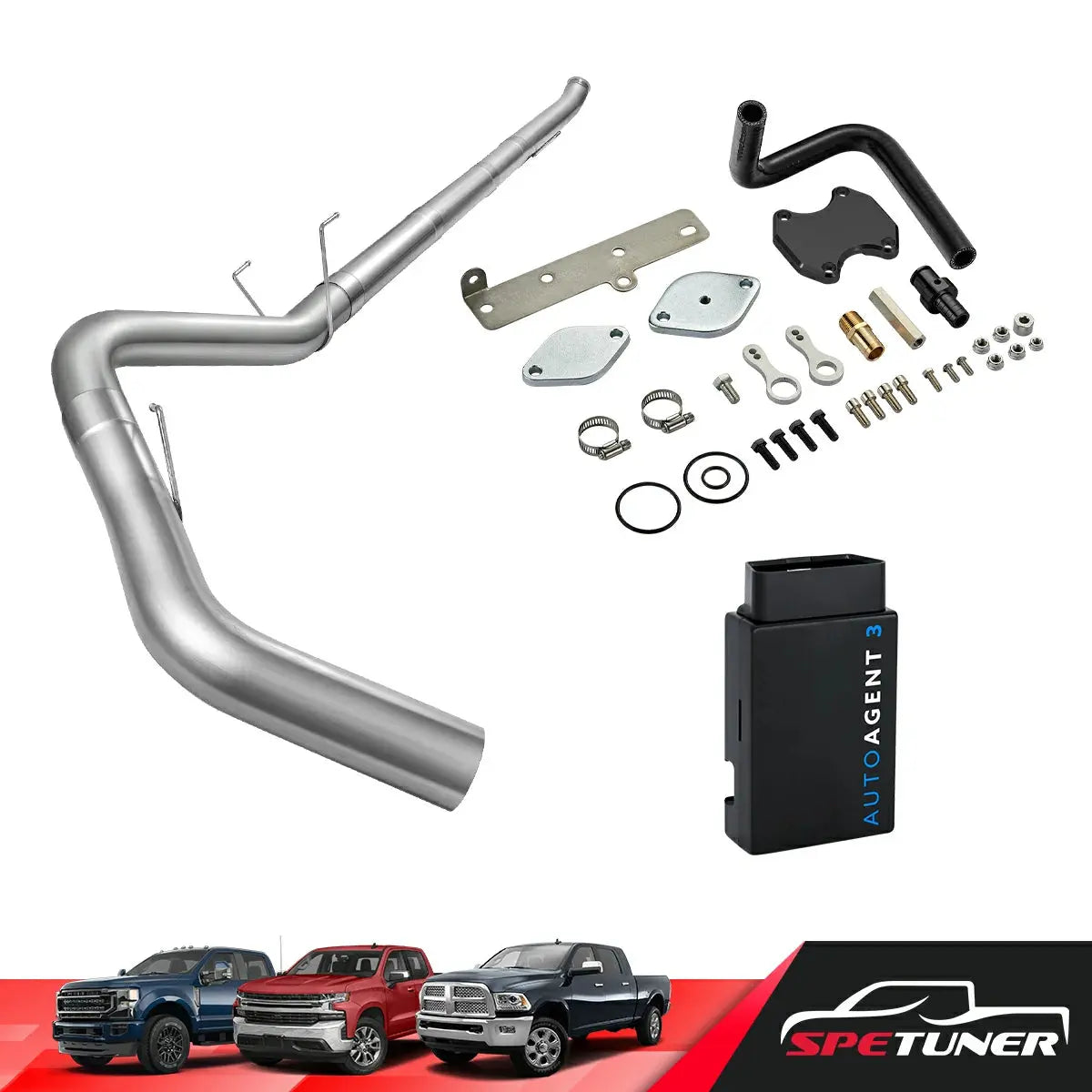 DPF/DEF/EGR Delete for 2019-2021 6.7L Cummins 2500 3500 All-in-One Kit SPETUNER