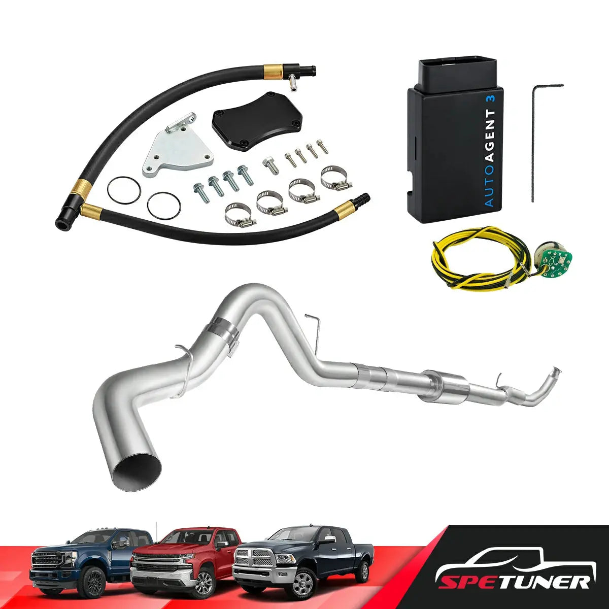 DPF/DEF/EGR Delete for 2011-2016 6.6L Duramax LML All-in-One Kit SPETUNER