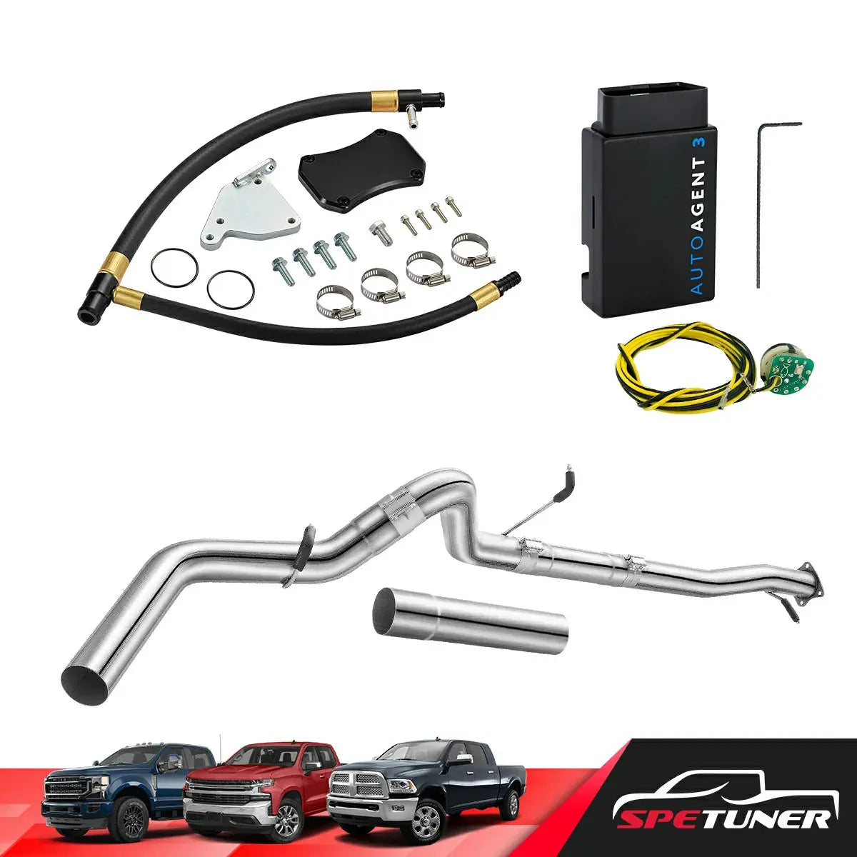 DPF/DEF/EGR Delete for 2011-2016 6.6L Duramax LML All-in-One Kit SPETUNER