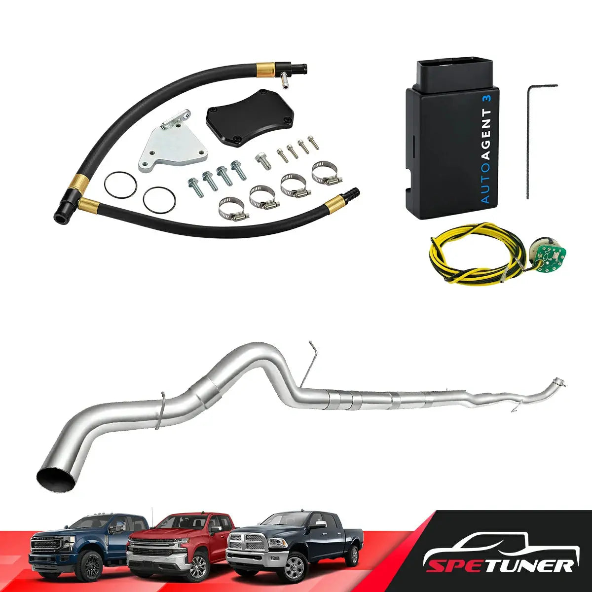 DPF/DEF/EGR Delete for 2011-2016 6.6L Duramax LML All-in-One Kit SPETUNER