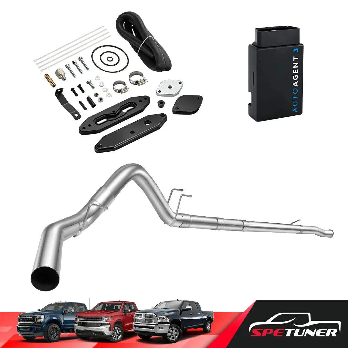 DPF/DEF/EGR All-in-One Delete Kit for 2011-2019 Ford 6.7L Powerstroke F250 F350 F450 SPETUNER