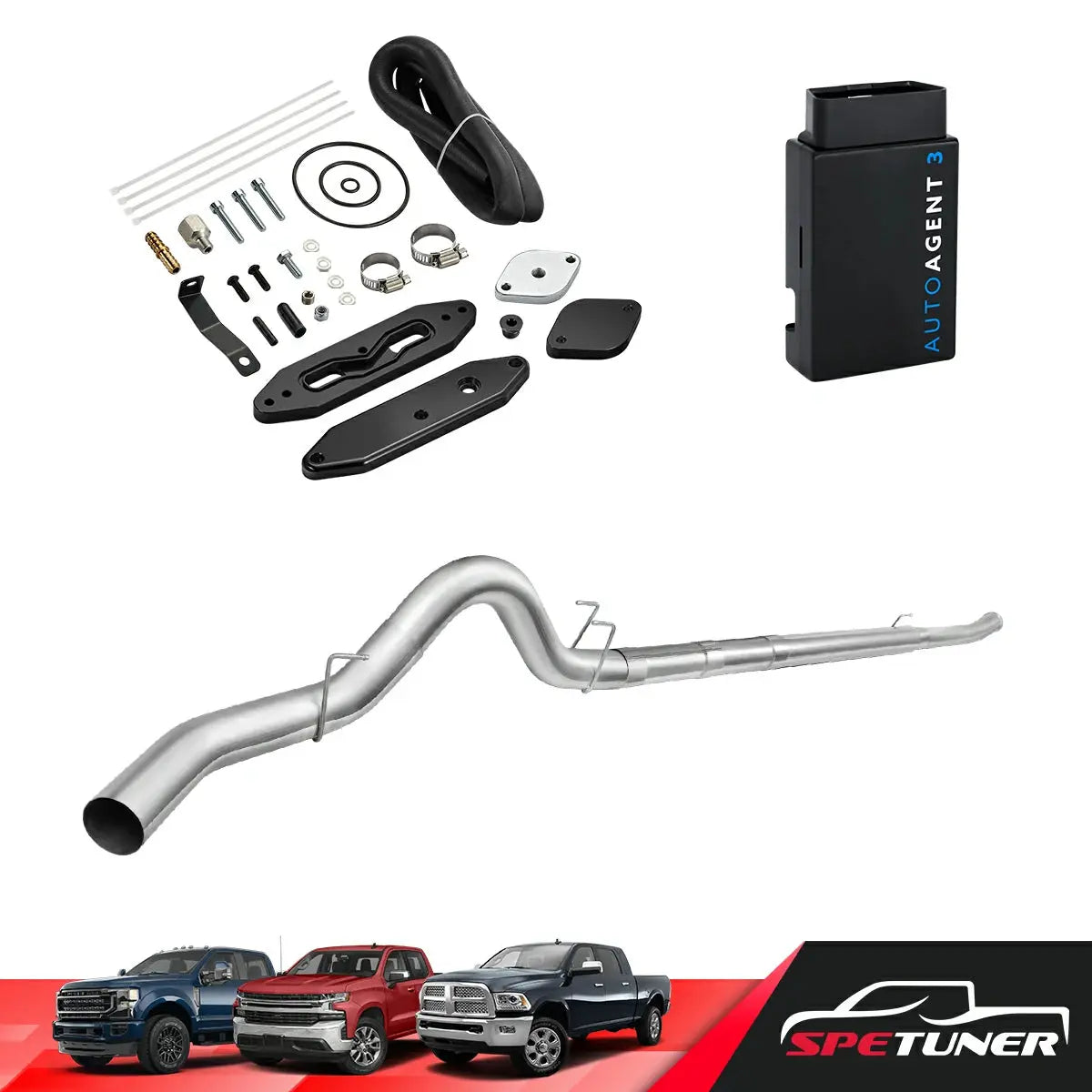 DPF/DEF/EGR All-in-One Delete Kit for 2011-2019 Ford 6.7L Powerstroke F250 F350 F450 SPETUNER