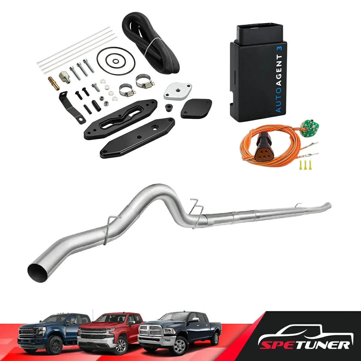 DPF/DEF/EGR All-in-One Delete Kit for 2011-2019 Ford 6.7L Powerstroke F250 F350 F450 SPETUNER