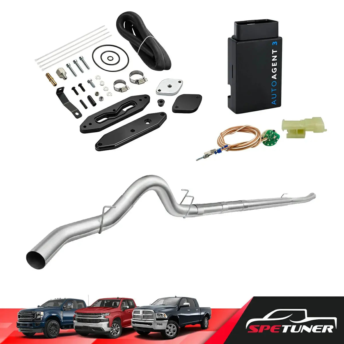 DPF/DEF/EGR All-in-One Delete Kit for 2011-2019 Ford 6.7L Powerstroke F250 F350 F450 SPETUNER