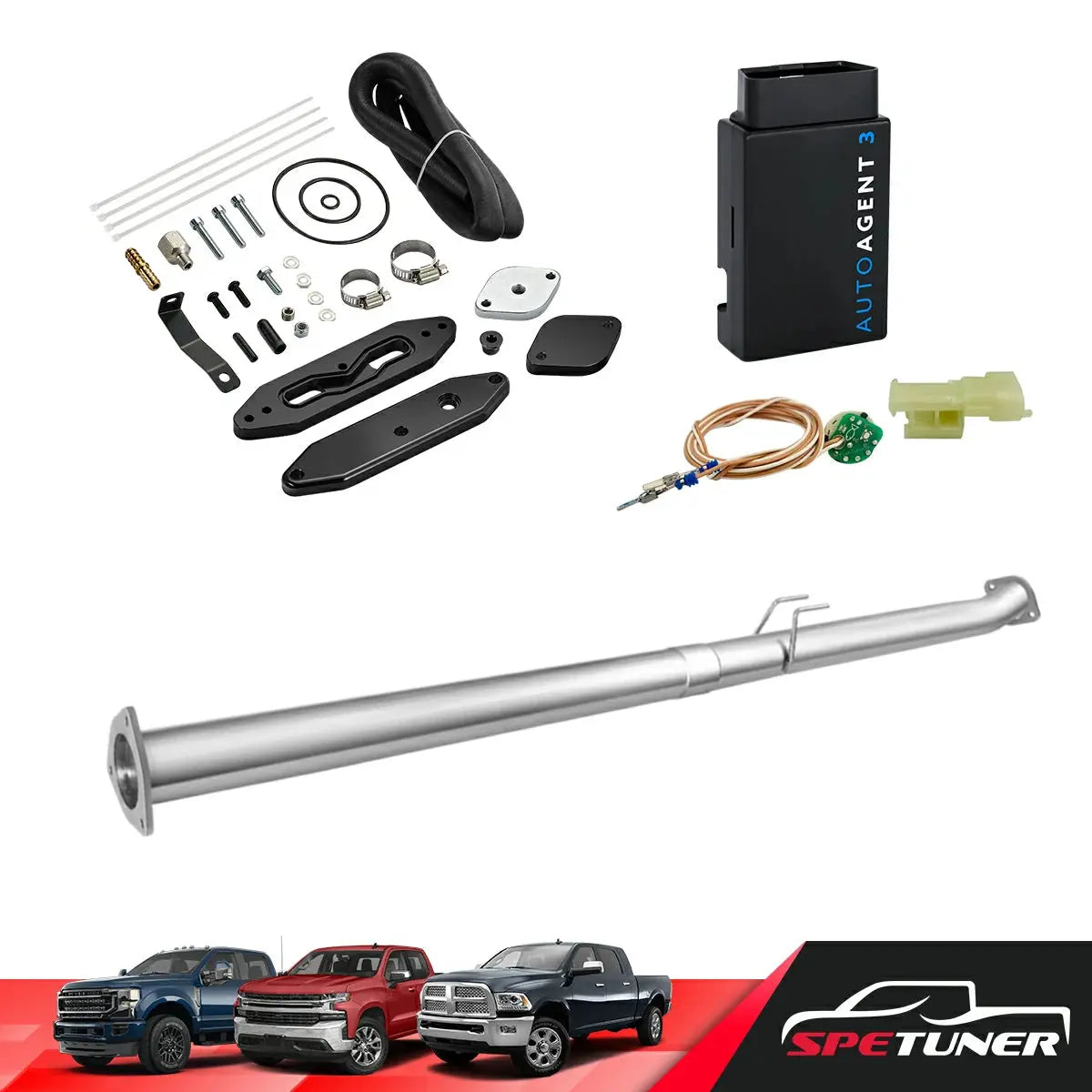 DPF/DEF/EGR All-in-One Delete Kit for 2011-2019 Ford 6.7L Powerstroke F250 F350 F450 SPETUNER