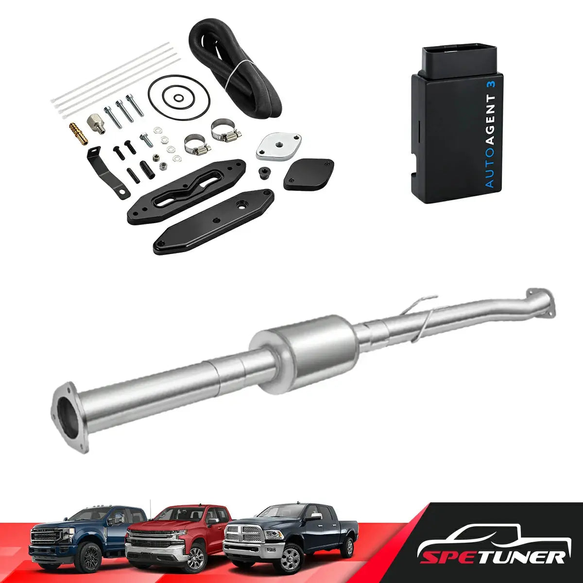 DPF/DEF/EGR All-in-One Delete Kit for 2011-2019 Ford 6.7L Powerstroke F250 F350 F450 SPETUNER