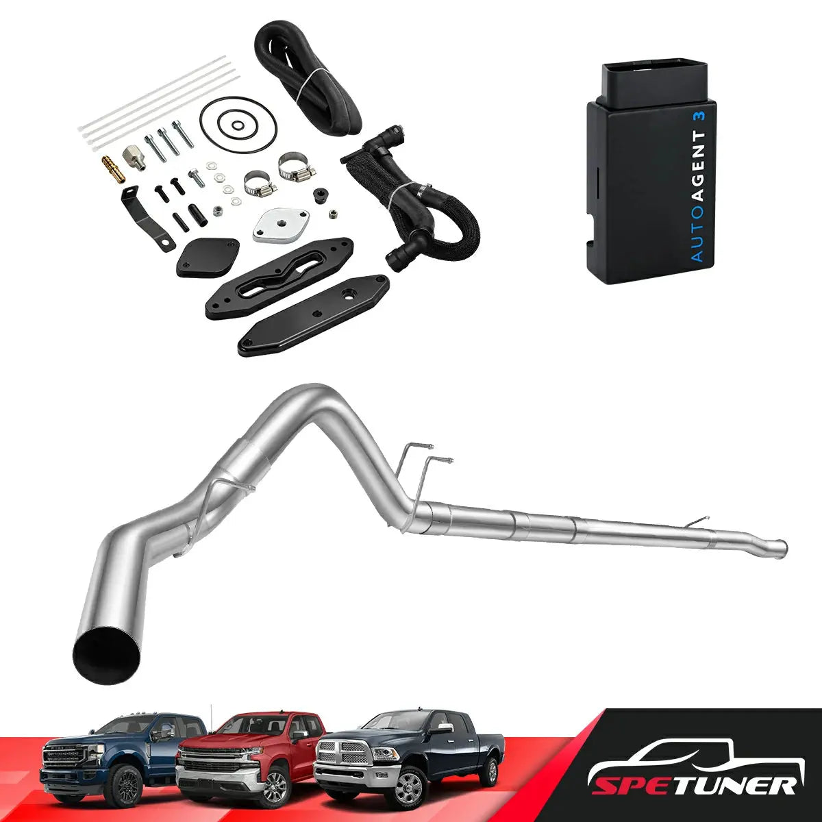 DPF/DEF/EGR All-in-One Delete Kit for 2011-2019 Ford 6.7L Powerstroke F250 F350 F450 SPETUNER