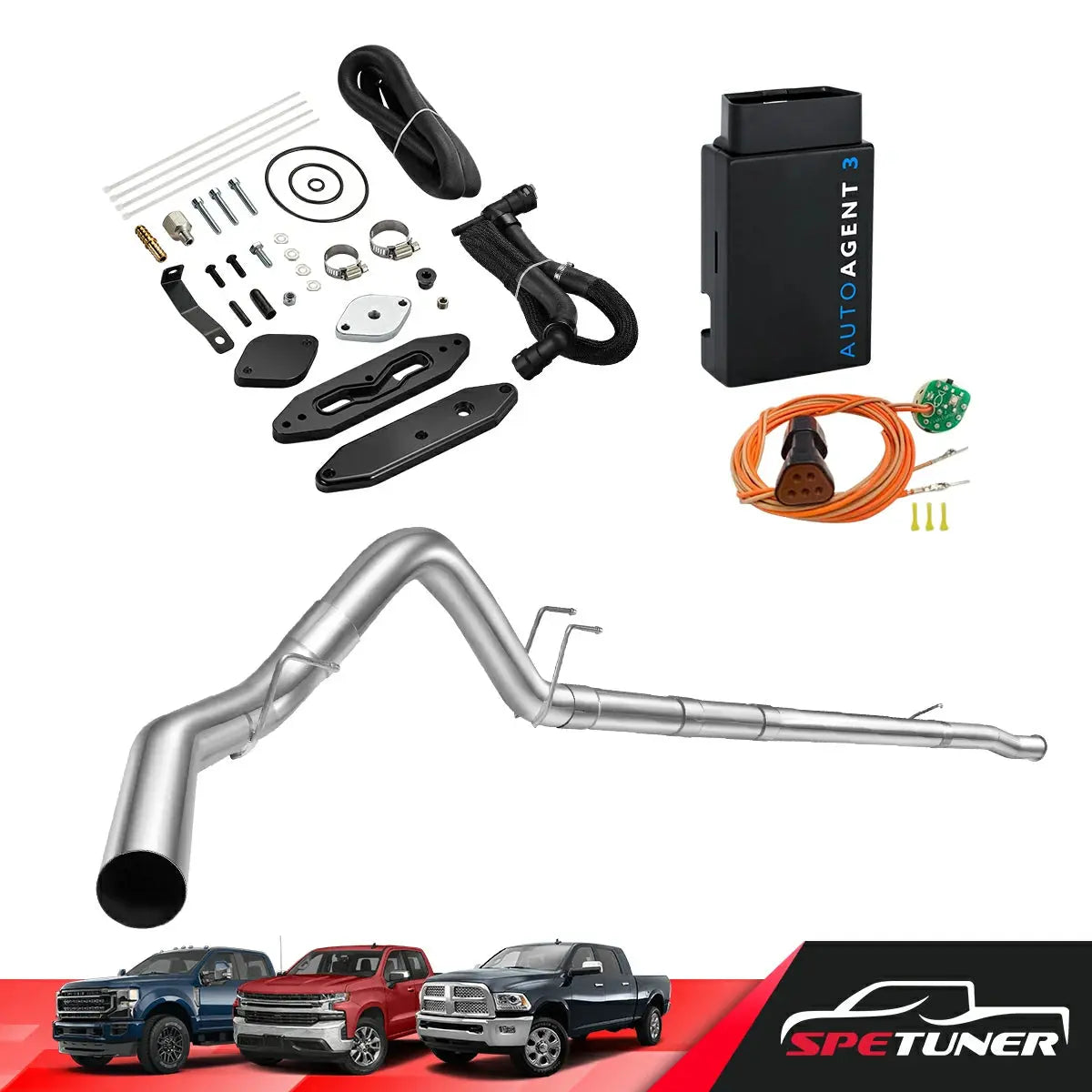 DPF/DEF/EGR All-in-One Delete Kit for 2011-2019 Ford 6.7L Powerstroke F250 F350 F450 SPETUNER