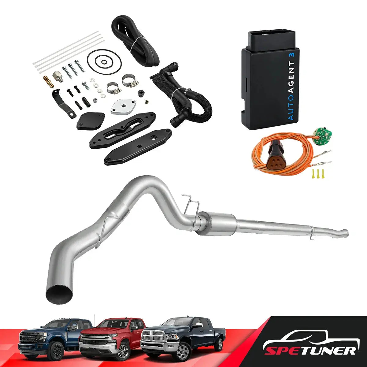 DPF/DEF/EGR All-in-One Delete Kit for 2011-2019 Ford 6.7L Powerstroke F250 F350 F450 SPETUNER