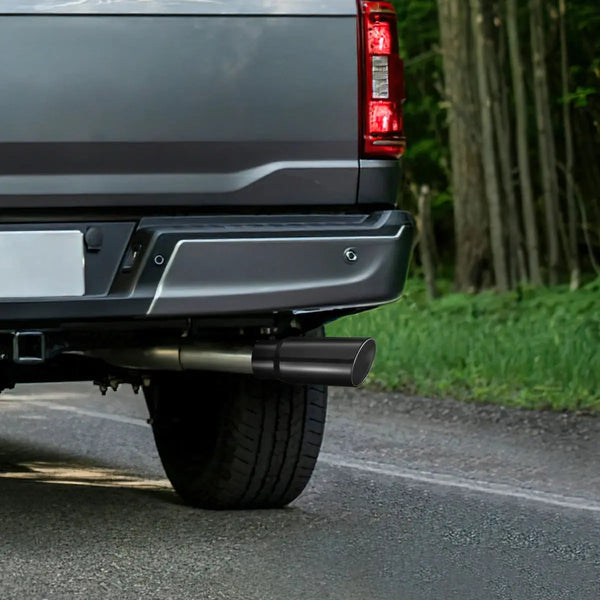 Clean vs Sooty Exhaust Tip Comparison