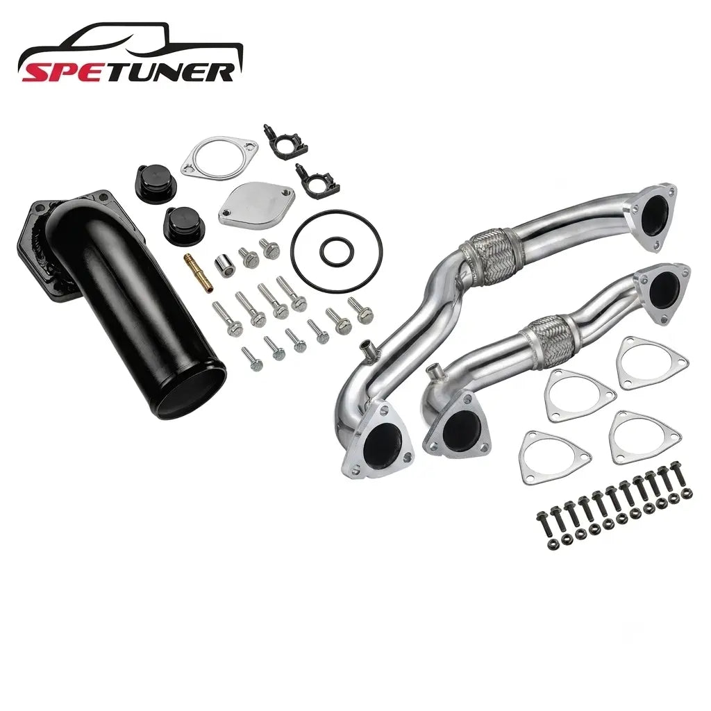 EGR Delete Kit & Exhaust Up-Pipe for 2008-2010 Ford 6.4L Powerstroke SPETUNER