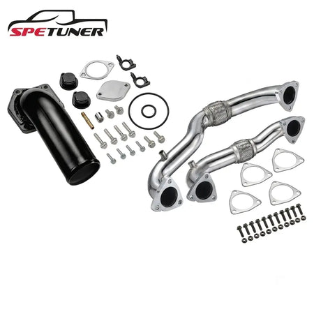 EGR Delete Kit & Exhaust Up-Pipe for 2008-2010 Ford 6.4L Powerstroke SPETUNER