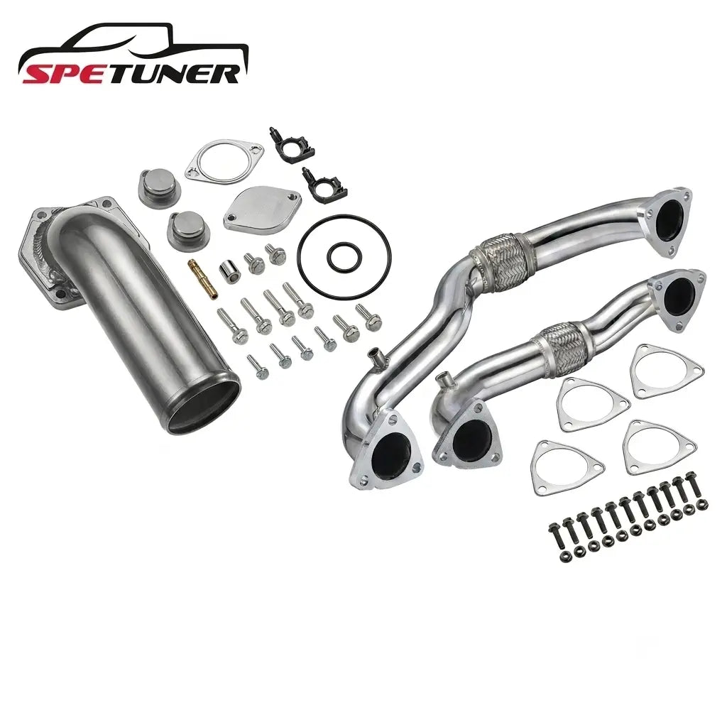 EGR Delete Kit & Exhaust Up-Pipe for 2008-2010 Ford 6.4L Powerstroke SPETUNER