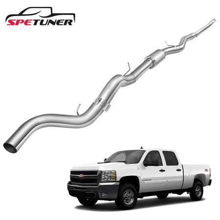 4'/5' 2001-2004 LB7 6.6 Duramax DPF Delete Race Pipe |SPETUNER-2