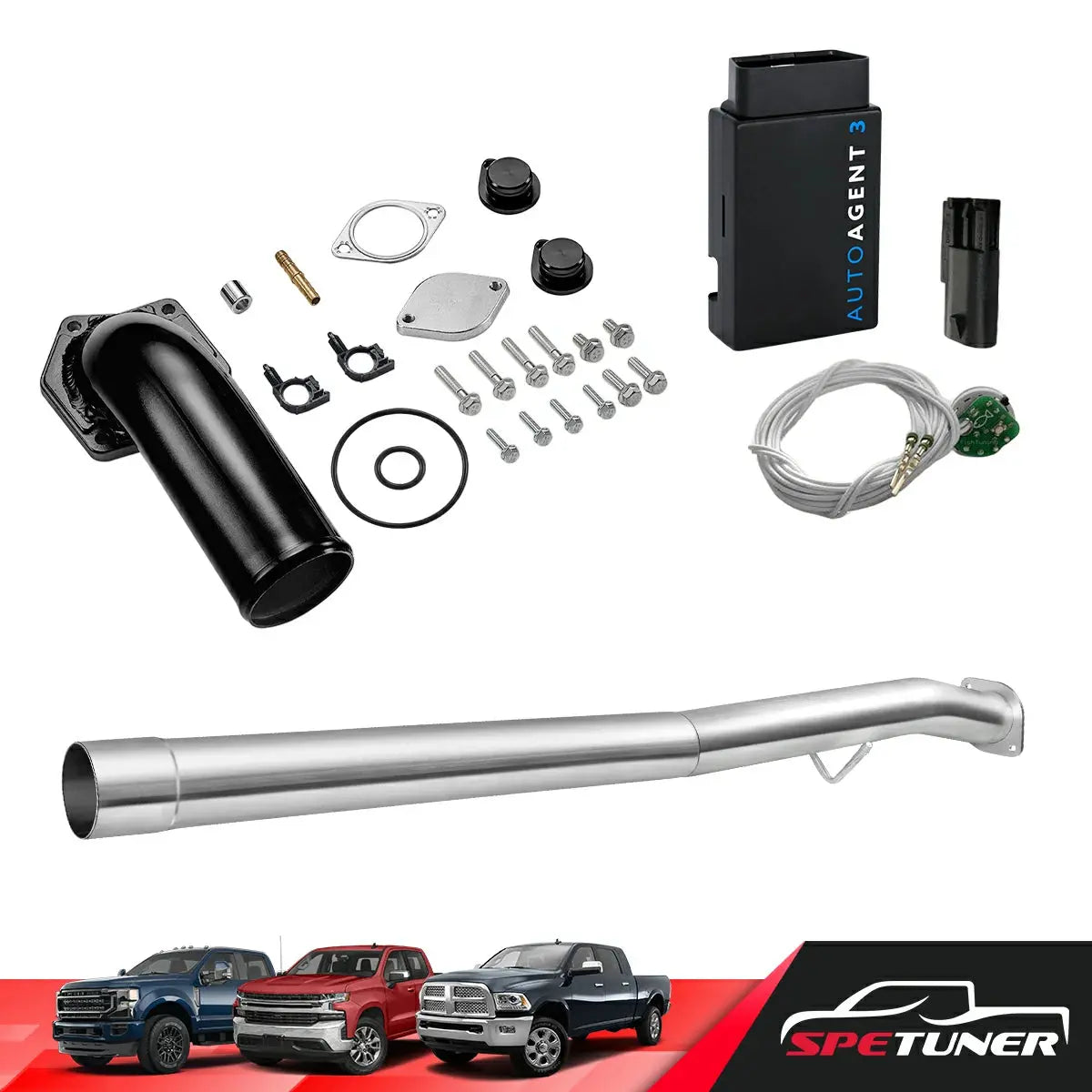 DPF/DEF/EGR Delete for 2008-2010 Ford 6.4L Powerstroke F250 F350 F450 All-in-One Kit SPETUNER