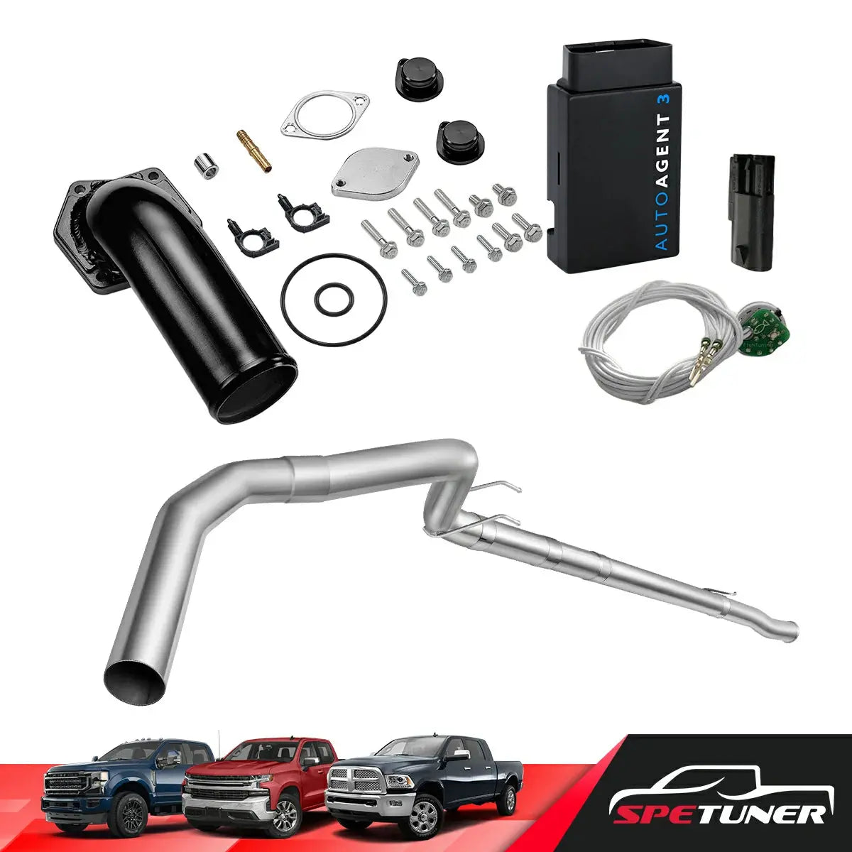 DPF/DEF/EGR Delete for 2008-2010 Ford 6.4L Powerstroke F250 F350 F450 All-in-One Kit SPETUNER