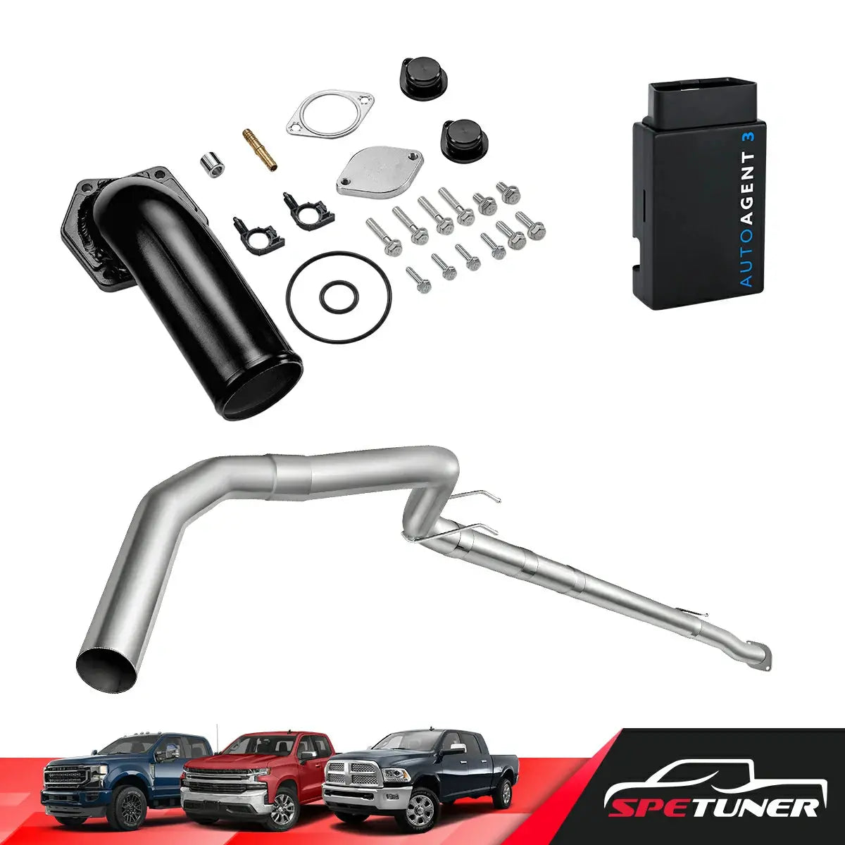 DPF/DEF/EGR Delete for 2008-2010 Ford 6.4L Powerstroke F250 F350 F450 All-in-One Kit SPETUNER