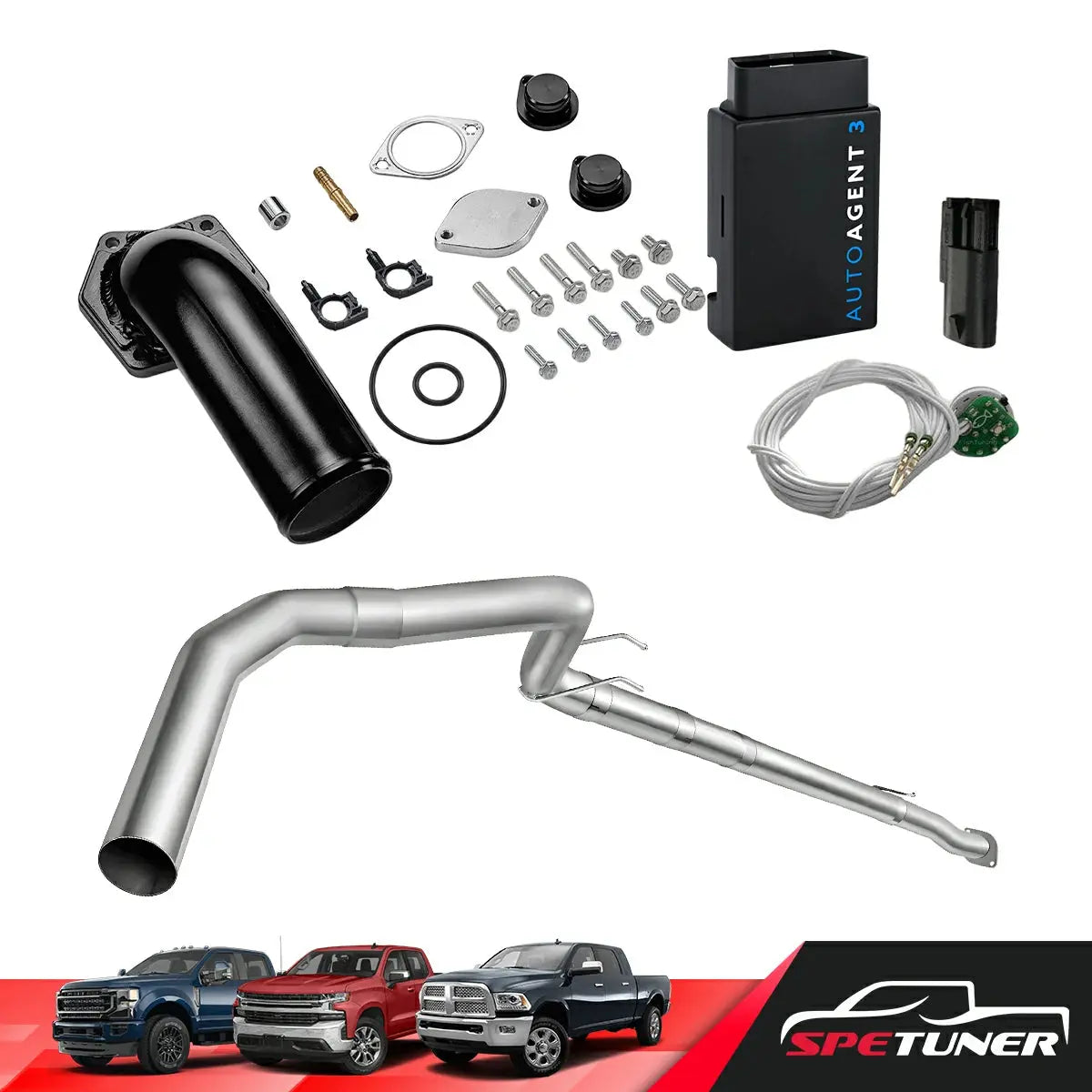 DPF/DEF/EGR Delete for 2008-2010 Ford 6.4L Powerstroke F250 F350 F450 All-in-One Kit SPETUNER