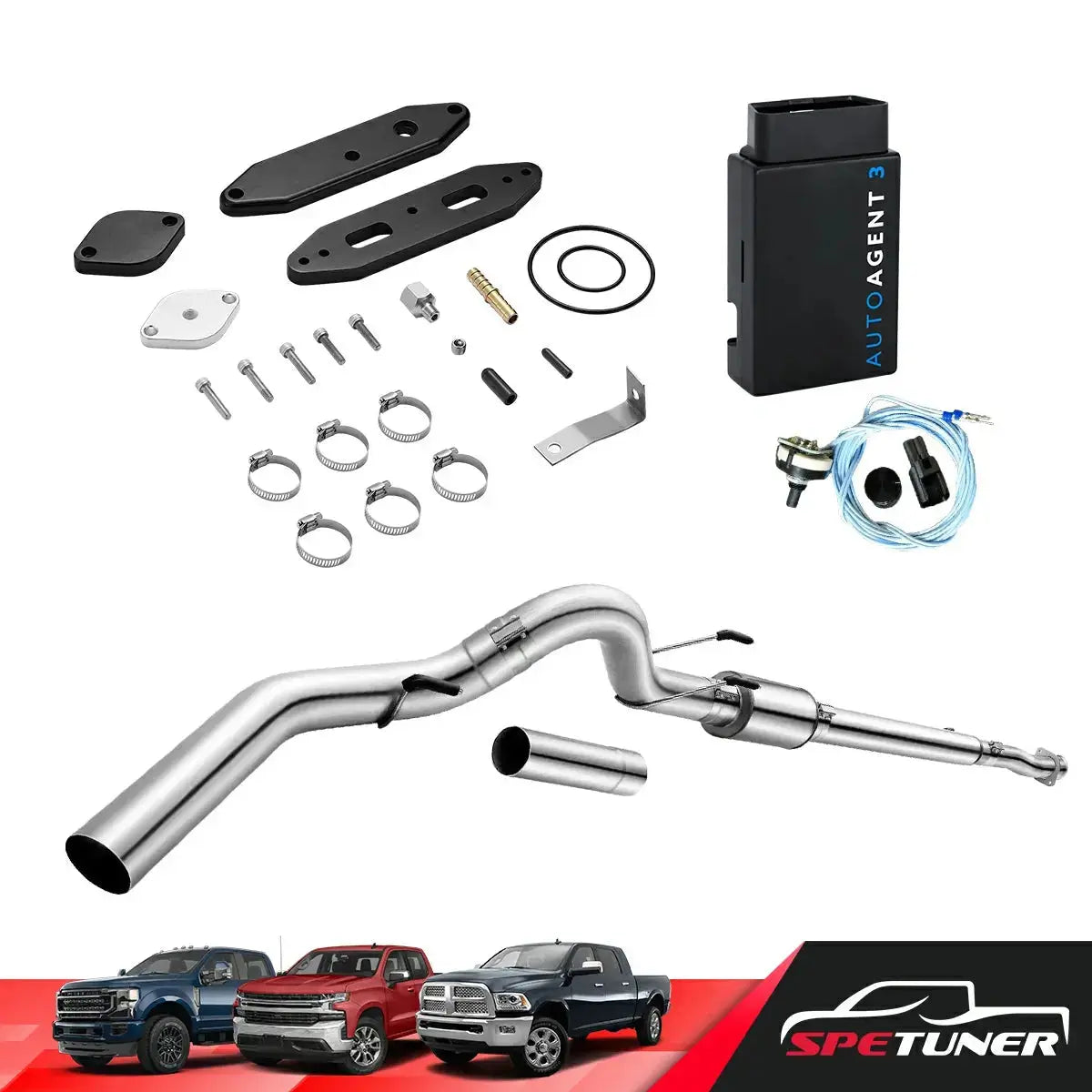 DPF/DEF/EGR All-in-One Delete Kit for 2020-2024 Ford 6.7L Powerstroke F250 F350 F450 SPETUNER