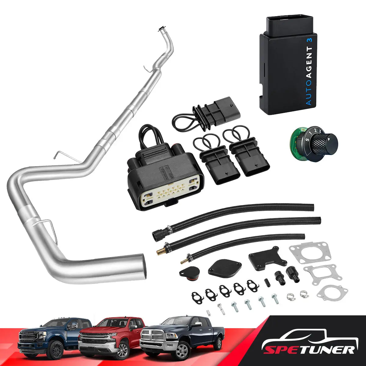 DPF/DEF/EGR Delete for 2017-2023 6.6L Duramax L5P 2500HD 3500HD All-in-One Kit SPETUNER