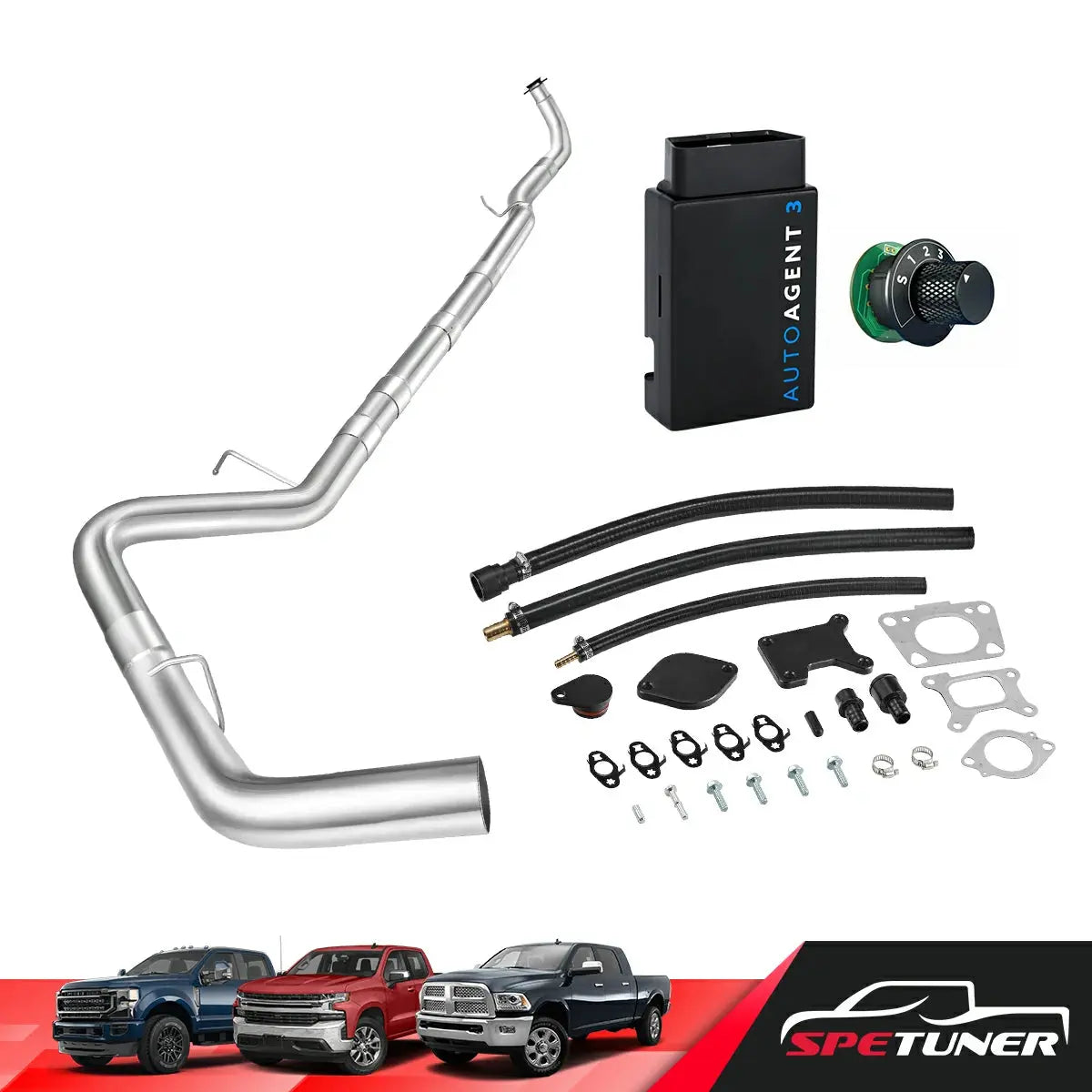 DPF/DEF/EGR Delete for 2017-2023 6.6L Duramax L5P 2500HD 3500HD All-in-One Kit SPETUNER