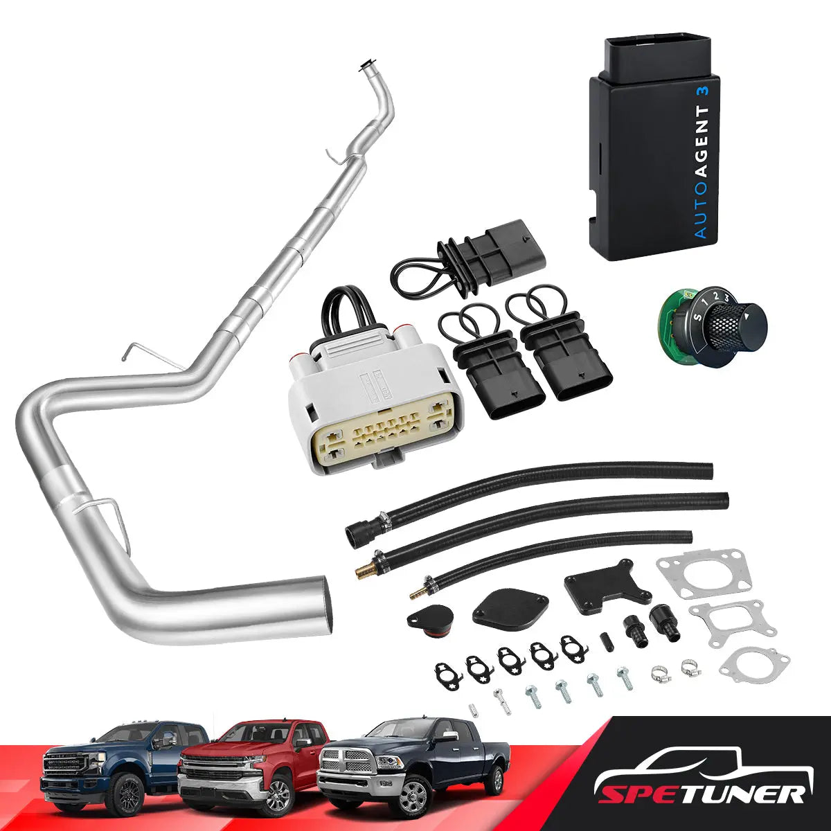 DPF/DEF/EGR Delete for 2017-2023 6.6L Duramax L5P 2500HD 3500HD All-in-One Kit SPETUNER