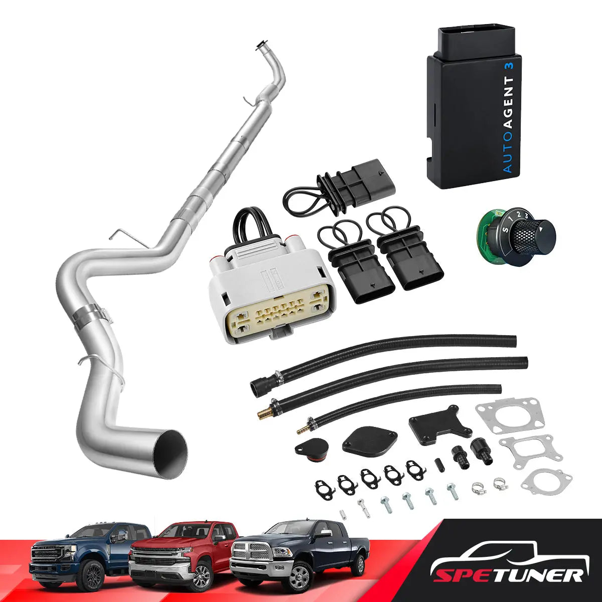 DPF/DEF/EGR Delete for 2017-2023 6.6L Duramax L5P 2500HD 3500HD All-in-One Kit SPETUNER