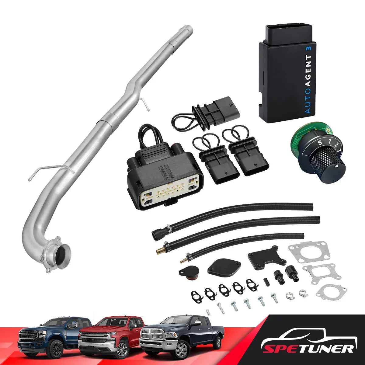 DPF/DEF/EGR Delete for 2017-2023 6.6L Duramax L5P 2500HD 3500HD All-in-One Kit SPETUNER