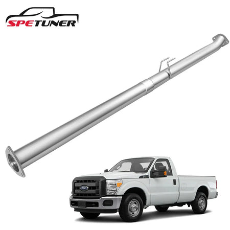 4"/5" 2011-2019 Ford 6.7 Powerstroke DPF Delete Race Pipe w/Muffler Exhaust|SPETUNER-12